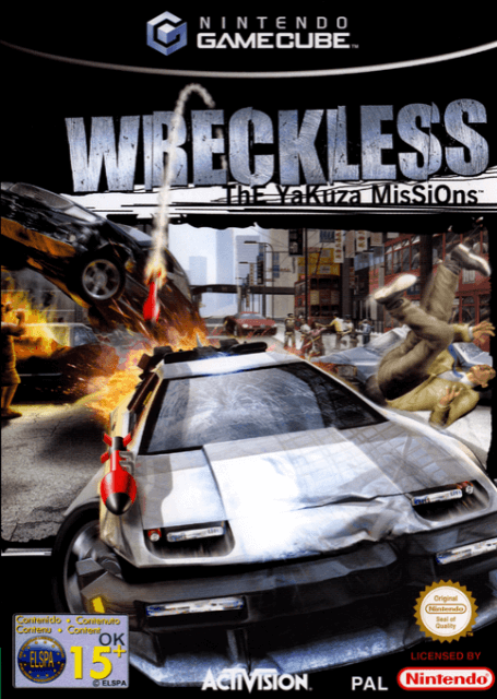 Wreckless Yakuza Missions box art for Gamecube